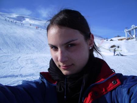 moi à la neige